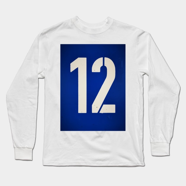 BIG and BOLD number TWELVE Long Sleeve T-Shirt by mister-john